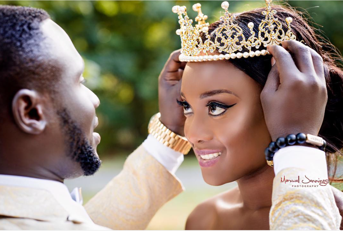 Black Wedding Moment Of The Day: This King Just Crowned His Queen and Made Our Princess Fantasies Come True
